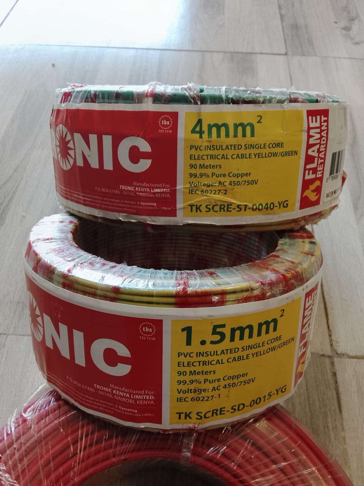 Tronic Cable 1.5mm – Single Core