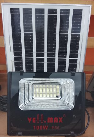 Vellmax Solar Flood Light – 100W, IP65