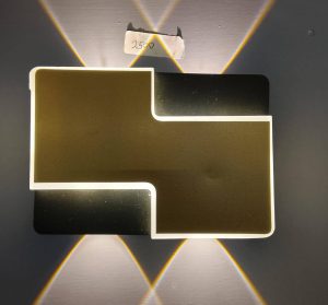 Geometric LED Wall Light – Cross Pattern